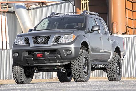 Transform your Nissan Frontier from mid-size to masterpiece with Rough Country’s 6-inch Lift Kit! This kit includes everything you need for a monster makeover of your rig. A set of beefy front and rear crossmembers keep everything in line, while a durable skid plate offers unbridled protection against off-road obstacles. A set of lifted, one-piece cast knuckles and rear, fabricated lift blocks offer plenty of ride height to run larger tires.  Starting at $999.95 - Ships Free! Nissan Frontier Accessories, Nissan Frontier Mods, Nissan Frontier 4x4, Nissan Truck, 2020 Ford Ranger, Nissan 4x4, Rough Country Suspension, Nissan Navara D40, Nissan Trucks