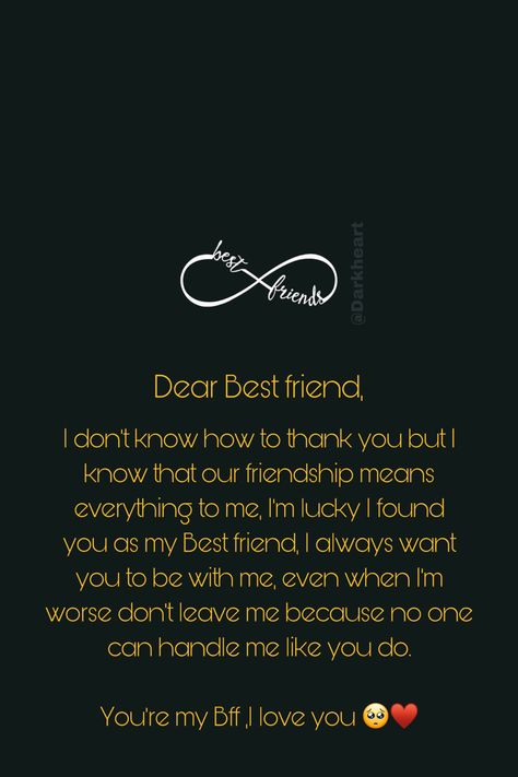 Thought For Best Friend Birthday, I Love You Bestie Wallpaper Aesthetic, Best Msg For Best Friend, How To Express Love To Best Friend, Good Message For Best Friend, Thank U Best Friend Quotes, Best Wishes To Best Friend, Best Quotes For Bestie, I Found Love When I Found You