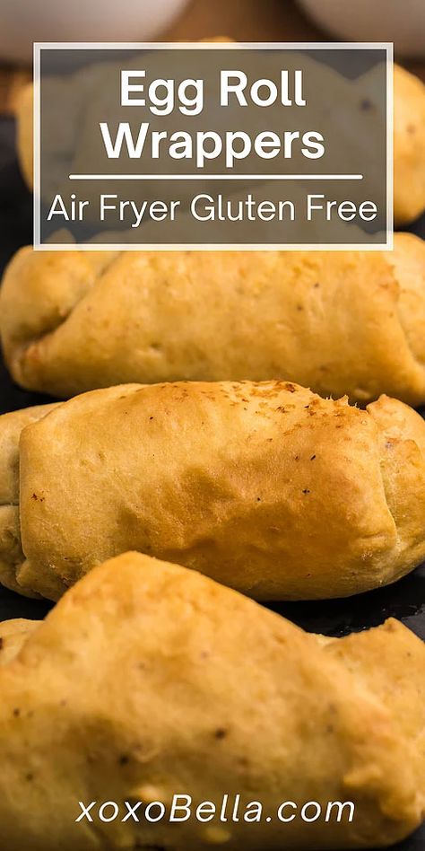 Gluten Free Egg Roll Wrappers, Air Fryer Gluten Free, Gluten Free Egg Rolls, Eggroll Recipe, Gf Treats, Homemade Egg Rolls, Vegan Chinese, Gf Food, Fall Meal