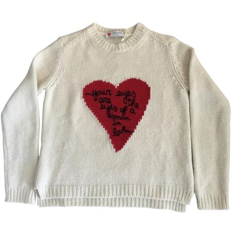 Pre-owned Valentino Cashmere Knitwear ($856) ❤ liked on Polyvore featuring tops, sweaters, multicolour, women clothing knitwear, crew sweater, colorful sweaters, heart sweater, multicolor sweater and crewneck sweaters Valentino Heart Sweater, Sweaters Png, Clothes Png Polyvore, Png Sweater, Valentino Sweater, Sweaters Cashmere, Sweater Png, Top Png, Heart Jumper