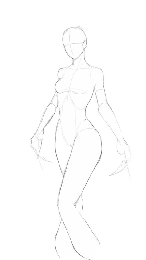 Female Drawing Base, Body Type Drawing, Female Anatomy Reference, Female Base, Manga Poses, Female Drawing, Body Sketches, Human Anatomy Drawing, Drawing Cartoon Characters