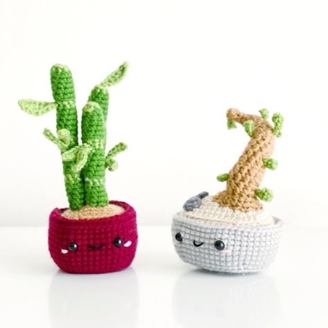 These Crochet Succulents Are Perfect For The Person Who Kills All Their Plants Plants Crochet, Bamboo Crochet, Crochet Succulent, Slipper Pattern, Crochet Slipper, Crochet Slipper Pattern, Lucky Bamboo, Crochet Plant, Le Crochet