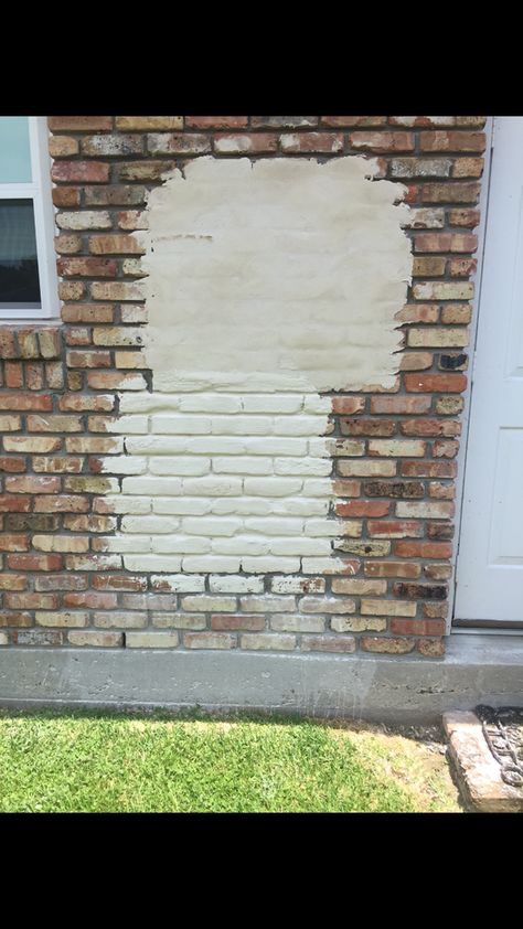 Mortar Wash Brick Exterior, Brick Bagging Exterior, Bagging Brick Exterior, Stucco Over Brick Exterior, Sacked Brick Exterior, Brick Slurry Exterior, White Wash Vs Lime Wash Brick, Bagged Brick Exterior, Lime Slurry Brick Exterior