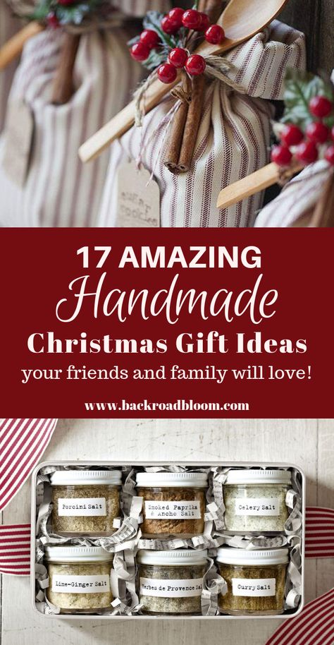 17 Amazing Handmade Christmas Gift Ideas Your Friends and Family Will Love - Christmas Gift Ideas For Friends, Diy Gifts For Christmas, Joululahjat Diy, Handmade Christmas Gift Ideas, Diy Gifts Cheap, Treats Christmas, Gift Ideas For Friends, Christmas Gifts To Make, Ideas For Friends