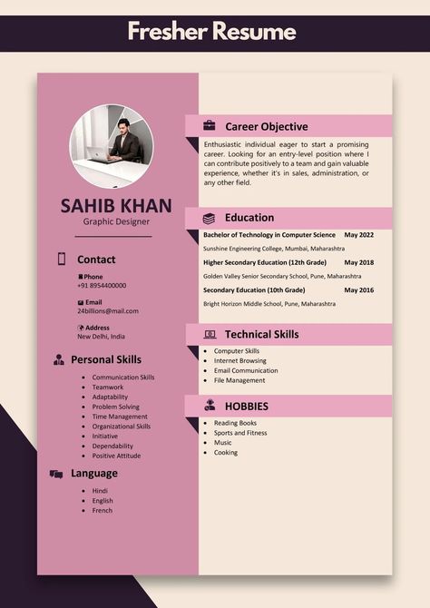 Resume for Freshers | Fresher Resume Format for Job Interview Freshers Resume Format, Job Cv Format, Fresher Cv Format, Resume Ideas For Freshers, Cv Format For Job For Freshers, Good Resume Examples For Freshers, Resumes For Freshers, Cv For Freshers Resume Cv, Resume Pdf Download