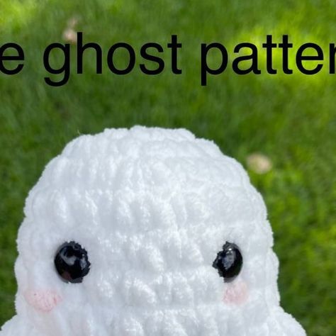 @bearknots on Instagram: "🎉GHOST PATTERN IS HERE 🎉 I am so excited to be releasing my first free pattern! Please like, share, and save so I can continue to release free patterns for you all! If you make my pattern please tag me I would love to see what you make! • #ghost #crochetghost #freepattern #crochetpattern #freecrochetpattern #patterndesigner #crochetghostpattern #crochet #crochetersofinstagram #amigurumi #amigurumipattern #plush #crochetplush" White Plushie Crochet, Cute Ghost Crochet Pattern Free, Crochet Ghost Pattern Free No Sew, Large Crochet Ghost Pattern Free, Instagram Free Crochet Pattern, Crochet Ghost Amigurumi Free Pattern, Free Plushy Crochet Patterns, Ghost Amigurumi Free Pattern, Cute Crochet Plushies Free Pattern