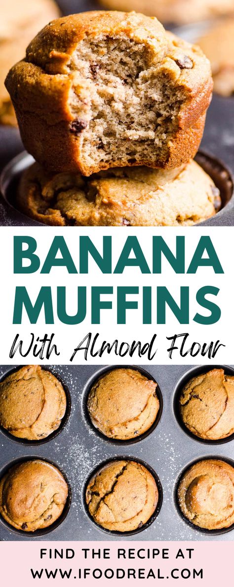 Paleo Banana Muffins Almond Flour, Gluten Free Keto Banana Muffins, Banana Muffins Using Almond Flour, Healthy Low Carb Banana Muffins, Banana Muffins Almond Flour Recipe, Low Cholesterol Banana Muffins, Low Carb Banana Protein Muffins, Healthy Recipe With Ripe Bananas, Healthy Banana Nut Muffins Almond Flour