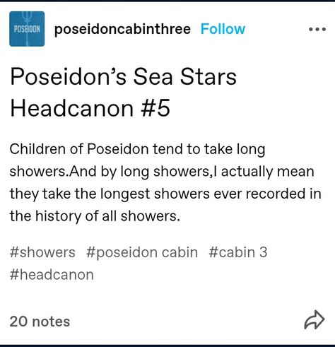 Child Of Poseidon Headcanons, Cabin 3 Headcanons, Poseidon Cabin Headcanons, All Percy Jackson Books, Camp Half Blood Cabins, Daughter Of Poseidon, Percy Jackson Head Canon, Sea Stars, Seaweed Brain