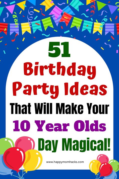 The Big 10 Birthday Party Ideas, 10 Themed Birthday Party, 10 Year Party Ideas, Age 10 Birthday Party Ideas, Birthday Party Ideas 10 Boy, 10th Birthday Party Activities, 7 Year Birthday Party Games, Birthday Party Ideas For 10 Year Boy, Birthday Ideas 10 Year