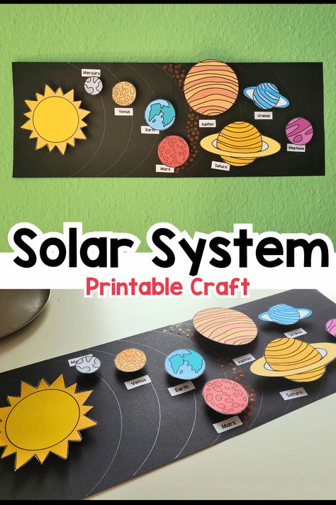 Solar System Craft for Kids Cardboard Solar System, Solar System Art For Kids, Solar System Art Projects For Kids, Space School Project, Planets Craft, Solar System Model Project, Solar System Science Project, 3d Solar System Project, Universe Activities