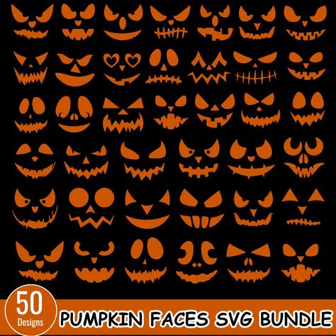 Pumpkin Eyes And Mouth Template, Jack O Lantern Faces Easy, Classic Jack O Lantern Faces, Spooky Jack O Lantern Faces, Faces For Pumpkins, Punkin Carving Ideas Faces, Easy Jack O Lantern Faces, Angry Pumpkin Face, Simple Pumpkin Faces