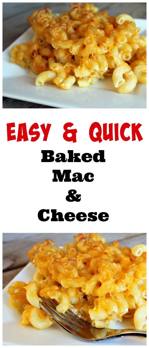 Easy Baked Macaroni and Cheese Recipe - A reader favorite on RachelCooks.com Quick And Easy Baked Mac And Cheese, Quick Baked Mac And Cheese Recipe, Quick Baked Mac And Cheese, Backed Mac N Cheese Easy, Easy Mac And Cheese Recipe Baked, Easy Baked Macaroni And Cheese Recipe, Easy Baked Macaroni And Cheese, Macncheese Recipe, Cooking Macaroni