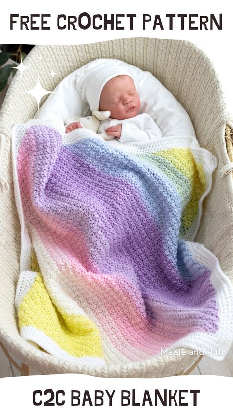 Corner to corner crochet blanket