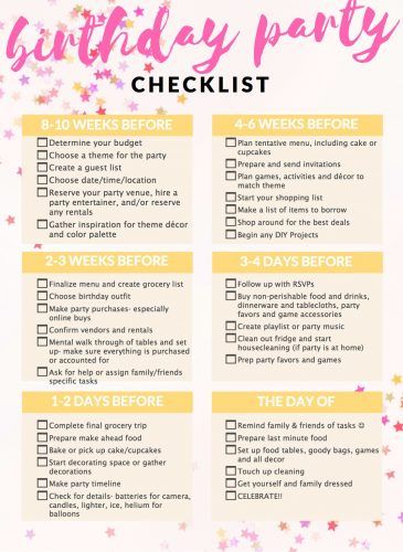 Kids' birthday party planning guide with a birthday checklist a brainstorming page and an organized shopping list. birthday party checklist, birthday party list, party planning ideas Birthday Checklist, Birthday Party Planning Checklist, 14th Birthday Party Ideas, Birthday Party Checklist, Party Planning Guide, Party Planning Checklist, Birthday Party Planner, Party List, Party Checklist