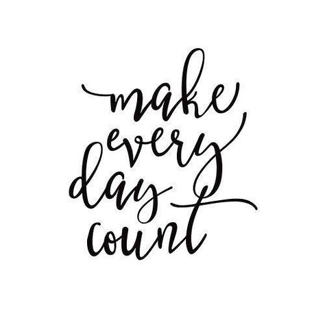 Black Planner, 365 Jar, Make Every Day Count, Planner Quotes, Simple Sayings, Day Count, Handlettering Quotes, Black & White Quotes, Simple Quotes