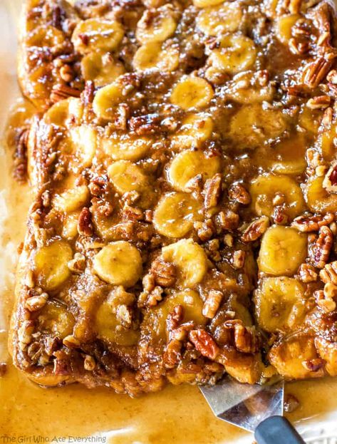 Baked Bananas, Banana Foster, Bananas Foster French Toast, The Girl Who Ate Everything, French Toast Breakfast, Bananas Foster, Baked Banana, French Toast Bake, French Toast Casserole