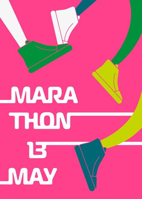 City Marathon Poster Design on Behance Marathon Poster Design, Marathon Poster, Marathon Posters, Graduation Images, Fun Walk, City Marathon, Event Poster Design, Campaign Posters, Amazing Race