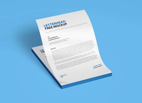 Free A4 Size Letterhead Paper Mockup PSD Set - Good Mockups Letterhead Mockup, Corporate Folder, Covering Letter, Folder Mockup, Letterhead Paper, Poster Mockup Psd, A4 Size Paper, Book Cover Mockup, Flyer Mockup