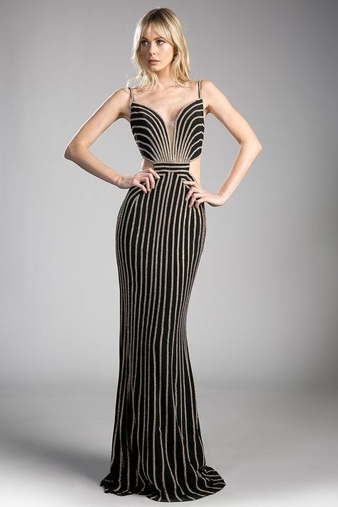 Champagne evening gown