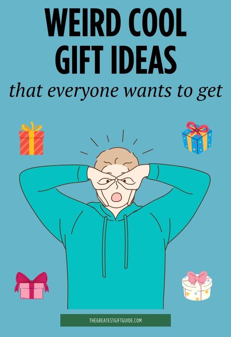 Weird cool gifts for people who embrace different and appreciate cool gifts. Our collection of weird cool gifts is amazing and perfect for any occasion. If you're searching for a unique and slightly weird gift for that special person in your life, we've got you covered. We've curated our fav gift inspiration for the weird people who love weird gifts. It's so nice to be different and your gift choice should reflect that. The best gift guide for weird cool gifts for any special occasion. Ridiculous Gifts, Quirky Christmas Gifts, Unusual Gifts For Men, Weird People, Silly Gifts, Cool Gift Ideas, Funky Gifts, Alternative Gifts, Gift Ideas Unique