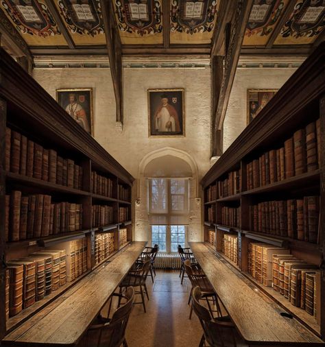 Hogwarts Visuals, University Inspiration, Boarding School Aesthetic, Ninth House, Bodleian Library, Oxford College, University Of Oxford, Old Library, Oxford England