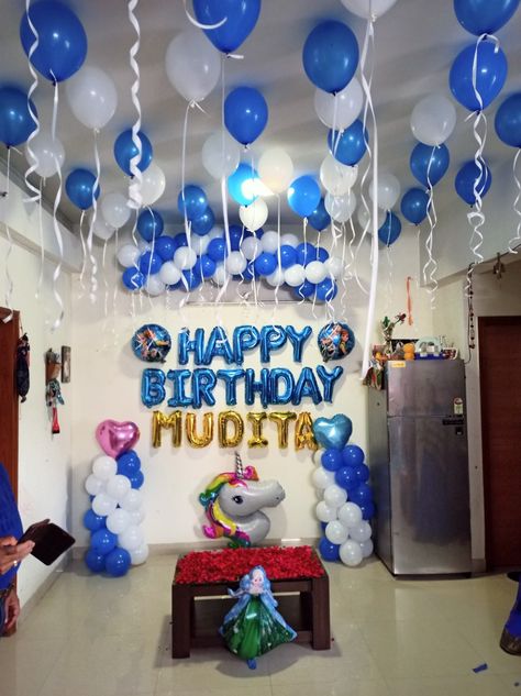 Birthday Decoration Ideas At Home Simple, Baby Boy Birthday Decoration, 1st Birthday Decorations Boy, Birthday Decoration Ideas At Home, Frozen Theme Birthday, Airplane Birthday Party Decorations, Theme Birthday Decoration, Birthday Decoration Ideas, Simple Stage Decorations