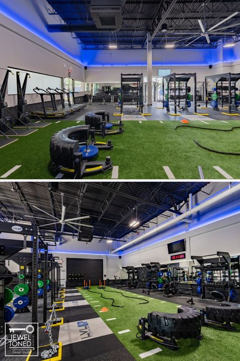 Design Gym Interior, Modern Gym Interior Design, Luxury Gym Design, Fitness Center Interior Design, Boutique Gym Design, Stone Reception, Crossfit Studio, Stone Reception Desk, Sports Training Facility