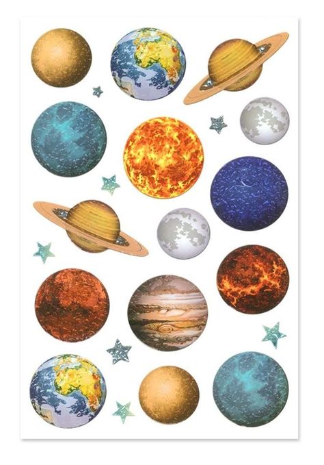 Add a touch of cosmic wonder to your crafts with these holographic stickers! Perfect for decorating notebooks, journals, water bottles, and more. #solarsystemstickers #holographicstickers . #Solar_System_Stickers #Planet_Stickers #Scrapbook_Prints #Planet_Sticker Home Made Stickers Ideas, Space Themed Scrapbook, Star Sticker Sheet, Scrapbook Images Clip Art, Stickers Scrapbooking Printable, Junk Journal Stickers Printable, Stiker Planet, Stars Stickers Printable, Scrapbook Stickers Printable Free