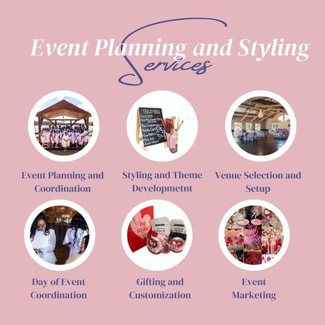 Bringing your events to life, from start to finish! ✨ Specializing in event planning and coordination, theme development and styling, venue selection, day-of coordination, gifting, customization, and event marketing. Let’s make your next event unforgettable! #EventExcellence #TailoredToYou Which aspect of event planning excites you the most?👇🏾 #eventplanning #eventstyling #eventdecor #PartyPlanning #partystyling #eventdesign #eventprofs #EventDecorations #eventinspiration #partyideas #event... Event Planning Packages, Event Planner Portfolio, Planning Events Organizations, Content Ideas For Event Planners, Event Planner Services List, Why Hire An Event Planner, Event Planning Branding, Event Space Design, Event Planning Inspiration