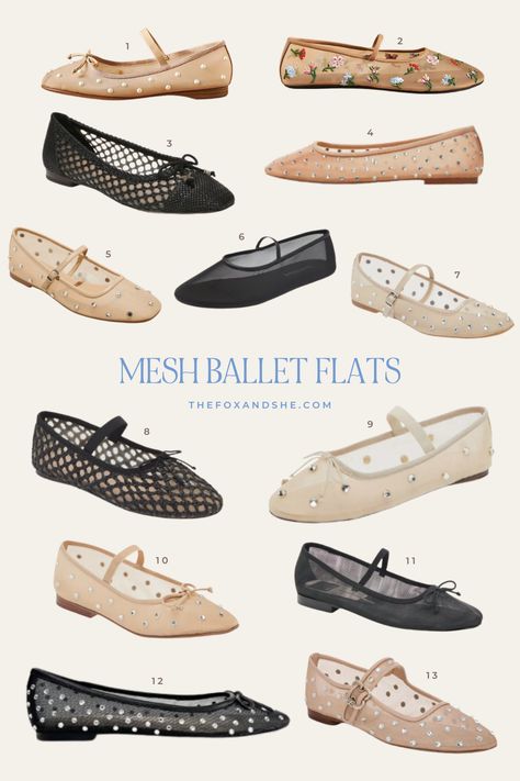 mesh ballet flats How To Style Mesh Ballet Flats, Mesh Flats Outfit 2024, Flats 2024 Trends, Zara Ballet Flats, Mesh Shoes Outfit, Mesh Ballet Flats Outfit, Mesh Ballet Flats, Mesh Flats Outfit, Flat Shoes Outfit