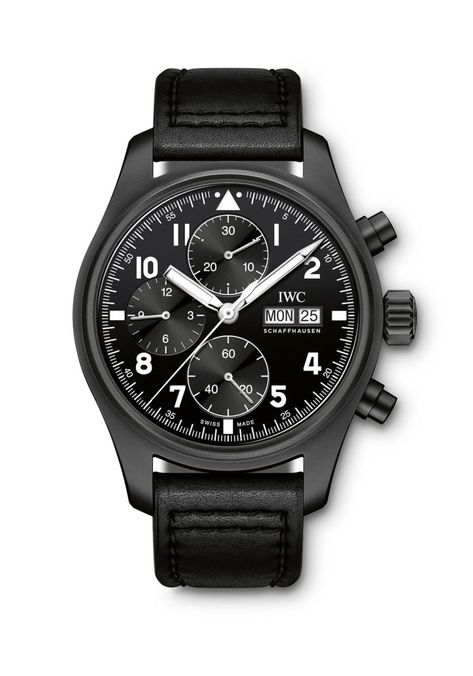 IWC Pilot’s Watch Chronograph Edition “Tribute to 3705” - the case, crown, and pushers are made of Ceratanium. #IWC #IWCwatches #chronograph #pilotswatch #horologerie #horology #watchtime #watchnerd #watchoftheday #watchesformen Iwc Pilot Chronograph, Iwc Watches Pilot, Iwc Schaffhausen, Iwc Pilot, Iwc Watches, Pilot Watch, Authentic Watches, Watch Companies, Swiss Watches