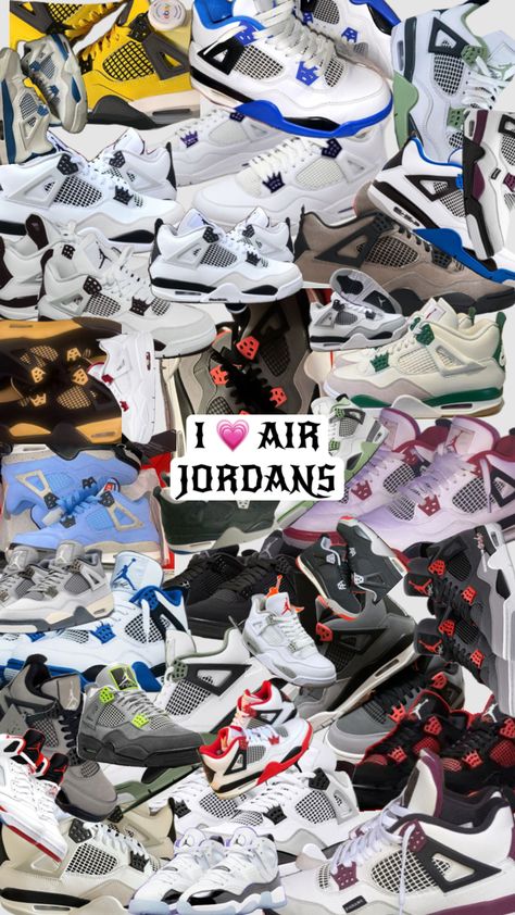 this is a air jordan wallpaper i have made including any kind of air jordan’s! #wallpaper #outfitinspo #shoes #airjordans Air Jordan Wallpaper, Jordan Shoes Wallpaper, Jordan Wallpaper, S Wallpaper, Jordan Logo Wallpaper, Jordan 4’s, Pretty Sneakers, Shoes Wallpaper, Jordan Logo