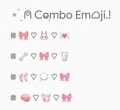 Kawaii Emoji Combos, Cute Display Names, Emojis Aesthetic, Cute Emoji Combinations, Cool Text Symbols, Emoji Combos, Cute Text Symbols, Emoji Set, Emoji Combinations