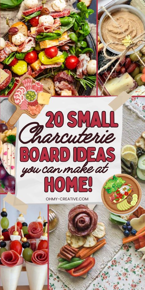 20 Small Charcuterie Board Ideas You Can Easily Do At Home Small Grazing Platter Ideas, Charcuterie Salad Board Ideas, Charcuterie Board Ideas In A Cup, Charcuterie Tray Diy, Chuchutery Board Ideas, Couple Charcuterie Board, Small Charcuterie Plate Ideas, Diy Small Charcuterie Board, Individual Antipasto Plate