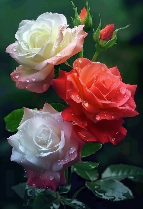 Facebook Hybrid Tea Rose, Flowers Images, Beautiful Flowers Images, Sun Water, Hybrid Tea Roses, Graffiti Wallpaper, Plants Garden, Dew Drops, Tea Rose