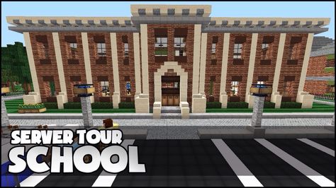 Minecraft school building Minecraft Castle Walls, Minecraft Modern City, Minecraft Building Blueprints, Minecraft Shops, Minecraft School, Minecraft City Buildings, Minecraft Houses Survival, Minecraft Interior Design, Minecraft House Plans