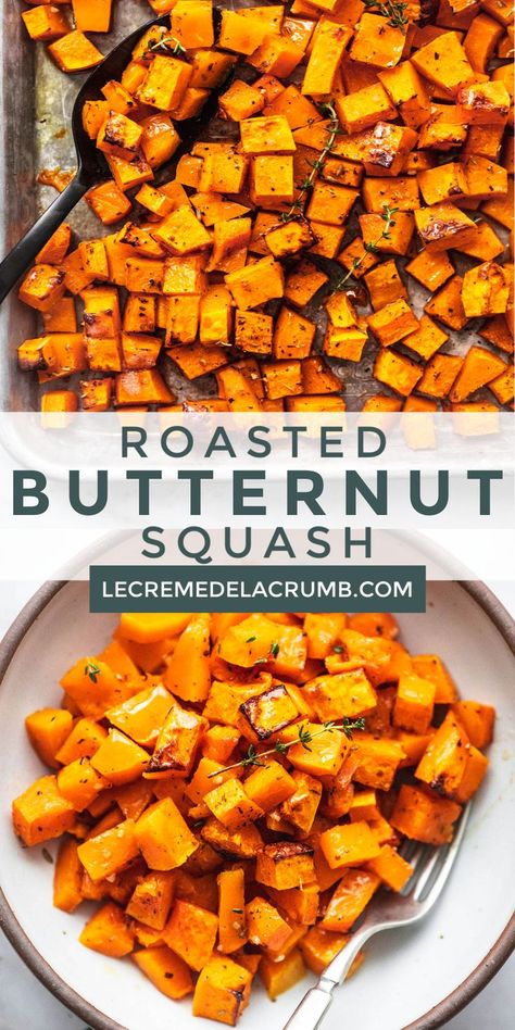 Butternut Squash Side Dish, Butternut Recipes, Best Thanksgiving Recipes, Butternut Squash Recipes, Delicious Vegetables, Veggie Side Dishes, Roasted Butternut, Roasted Butternut Squash, Squash Recipes