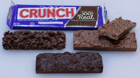 Nestle Crunch Bar Copycat : 6 Steps (with Pictures) - Instructables Nestle Crunch Bars, Homemade Chocolate Candy Recipes, Homemade Crunch Bars, Chocolate Crunch Bars, Crunch Bars Recipe, Homemade Chocolate Candy, Snickerdoodle Cookies Easy, Easy Strawberry Cheesecake, Nestle Crunch