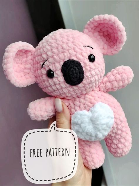 FREE crochet plush koala amigurumi pattern #amigurumi #amigurumipattern #crochettoy #amigurumitoy #crochetpattern #crochetkoala #amigurumikoala #freeamigurumipatterns Toys Quotes, Crochet Shirt Pattern, Crochet Pour Halloween, Crochet Toys Free Patterns, Crochet Toys Free, Confection Au Crochet, Quick Crochet Patterns, Pola Amigurumi, Crochet Animals Free Patterns