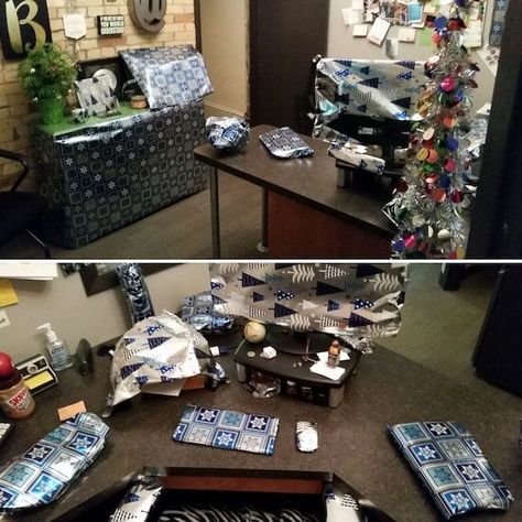 21 Hilarious Office Pranks in 2020 That (Hopefully) Won't Get You Fired Pranks For Boss, Office Birthday Pranks Boss, Office Birthday Prank Ideas, Pranks On Coworkers Funny, Harmless Pranks Offices, April Fools Pranks For Coworkers, Co Worker Pranks, Fun Office Pranks, Office April Fools