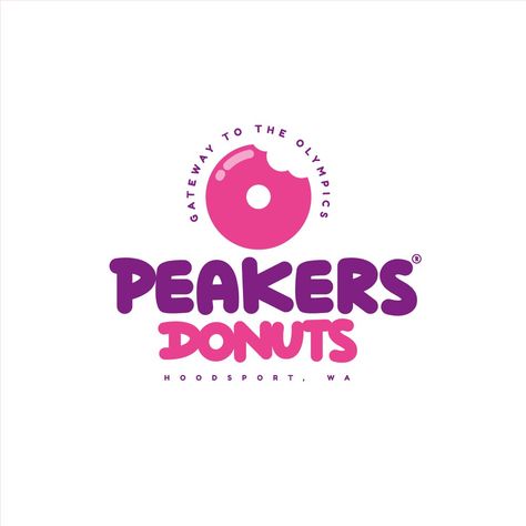 Donut Shop Logo Design, Donut Logo Design Branding, Donuts Logo Design, Donut Shop Logo, Donut Brand Identity, Donuts Logo, Logo Design Branding Fashion, Hotel Logo Design, Eco Logo Design