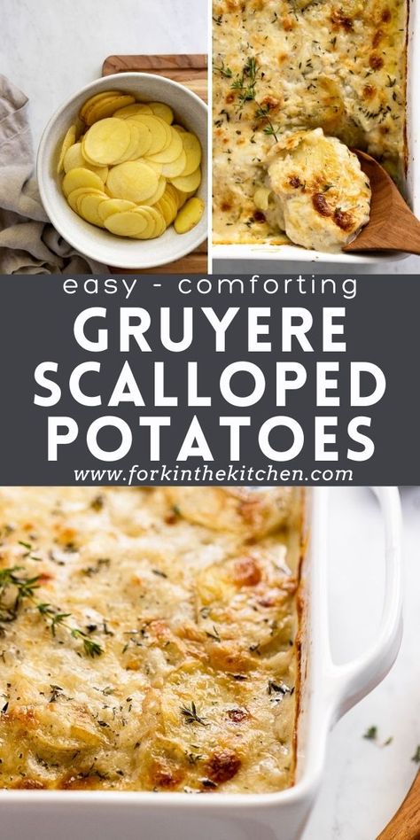 Scalloped Potatoes With Gruyere, Gruyere Scalloped Potatoes, Gold Potato Recipes, Best Scalloped Potatoes, Misfits Market, Scalloped Potatoes Easy, Cheesy Scalloped Potatoes, Potatoes Easy, Hot Potato