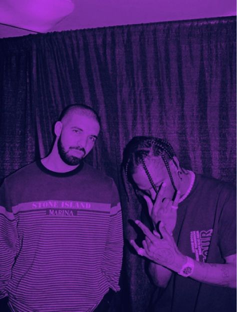 Purple Wallpaper Rapper, Purple Travis Scott, 90s Rap Aesthetic, Drake Travis Scott, Black And Purple Wallpaper, The Weeknd Poster, Purple Frame, Dark Purple Wallpaper, Violet Aesthetic