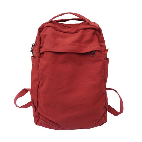 A solid colour, large-capacity, durable, and comfortable backpack with enough room to fit all your school supplies. Perfect choice for students, teachers, or anyone who needs to carry a lot of stuff around.Available in a variety of colours, you can always find one that matches your style. Aesthetic Backpack, Canvas Rucksack, Daypack Backpack, Back To School Bags, Girl Backpacks School, Computer Backpack, Backpack Material, Student Bag, Pearl Bag