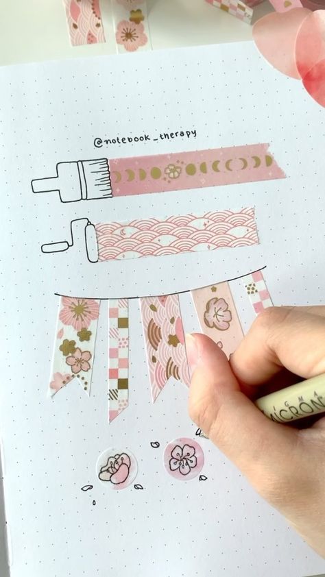 Things To Do With Washi Tape Ideas, What To Do With Washi Tape Ideas, Journaling Washi Tape Ideas, Washi Tape Scrapbook Ideas, Washi Tape Notes, How To Use Washi Tape Ideas, Washi Tape Ideas Scrapbooking, Washi Tape Swatch Ideas, Washi Tape Journal Ideas