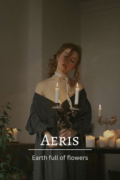 Ethereal Names Aesthetic, Aeris Meaning, Words Meaning Beauty, Fantasy Queen Names, Fantasy Place Names Ideas, Names That Mean Flower, Fantasy Feminine Names, Names Meaning Nature, Feminine Names Aesthetic