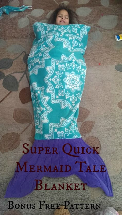 Free Mermaid Tails, Mermaid Tail Blanket Pattern, Sewing Animals, Diy Baby Blanket, Mermaid Tail Blanket, Sewing Fleece, Crafts Sewing Patterns, Mermaid Diy, Animal Sewing Patterns