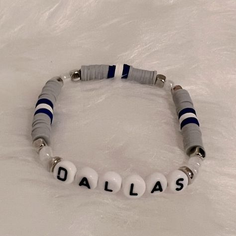 Ttpd Clay Bead Bracelet, Clay Bead Bracelet For Boyfriend, Western Clay Beaded Bracelets, Grey Clay Bead Bracelet Ideas, Black And Grey Clay Bead Bracelet, Dallas Cowboys Clay Bracelets, Cute Bracelet Ideas With Clay Beads, Gray Clay Bead Bracelet, Morgan Wallen Clay Bead Bracelet Ideas