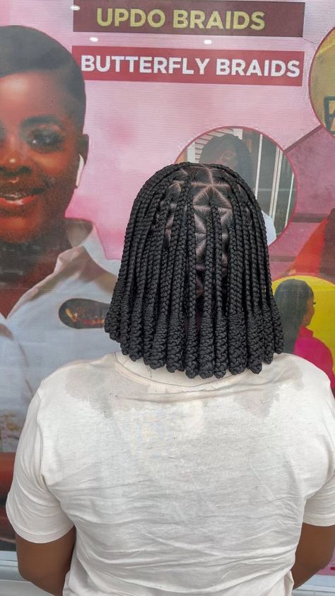 Still the 🐐 View pricelist for ALL PRICES. Can be found on the pricelist as “Bantu Knot Knotless” Not recommended for hair longer than… | Instagram Lastest Hair Styles, Latest Hair Braids, Ghana Weaving, Short Box Braids Hairstyles, Short Box Braids, Big Box Braids Hairstyles, African Hair Braiding Styles, Box Braids Hairstyles For Black Women, Bantu Knots