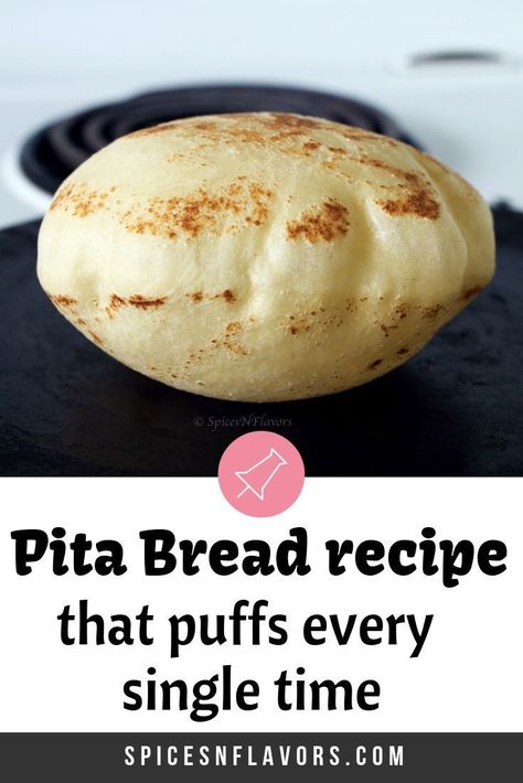 Make Pita Bread, Homemade Pita, Homemade Pita Bread, Pita Bread Recipe, Pitta Bread, Bread At Home, Artisan Bread Recipes, Bread Machine Recipes, Easy Bread Recipes